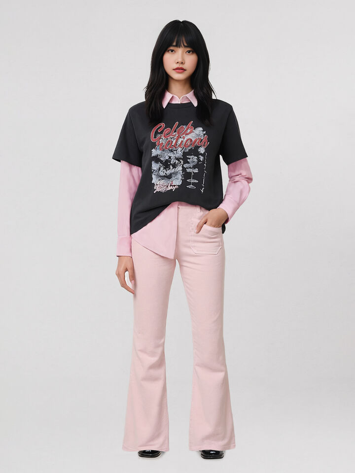 T-SHIRT - sisley k short sleeve t-shirt - Dark Gray | Sisley K image number 1